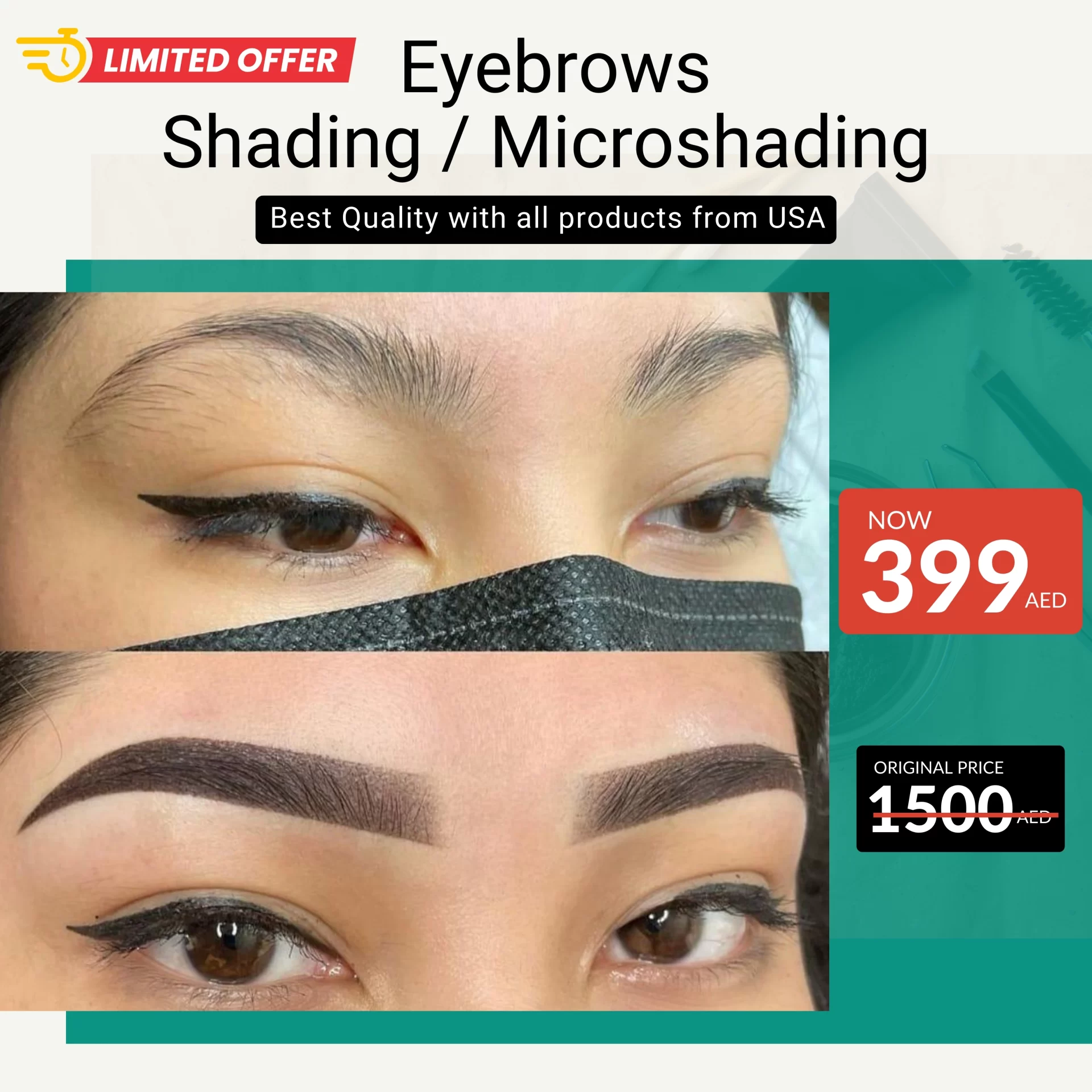 Eyebrows Microshadding in affordable packages