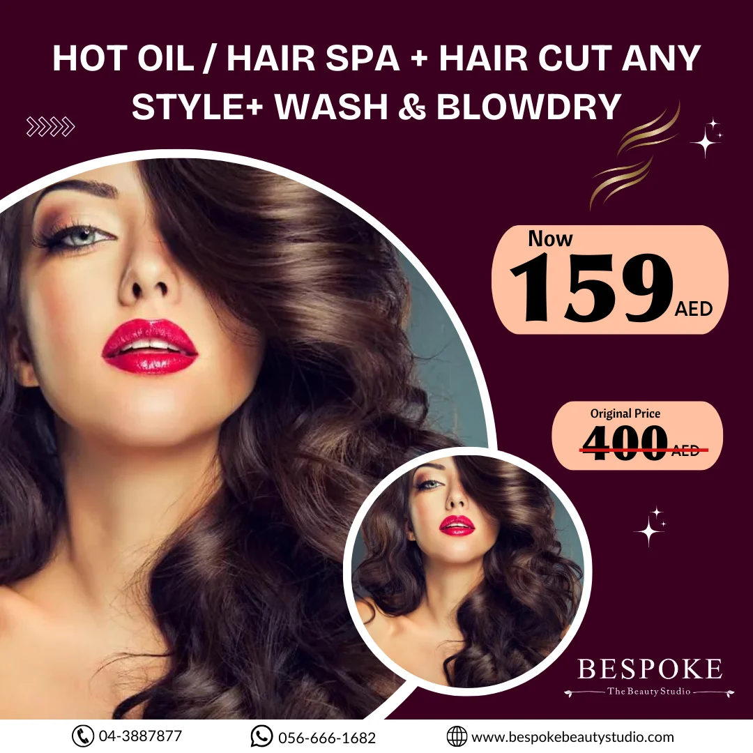 stylish hair cut wash and blowdry